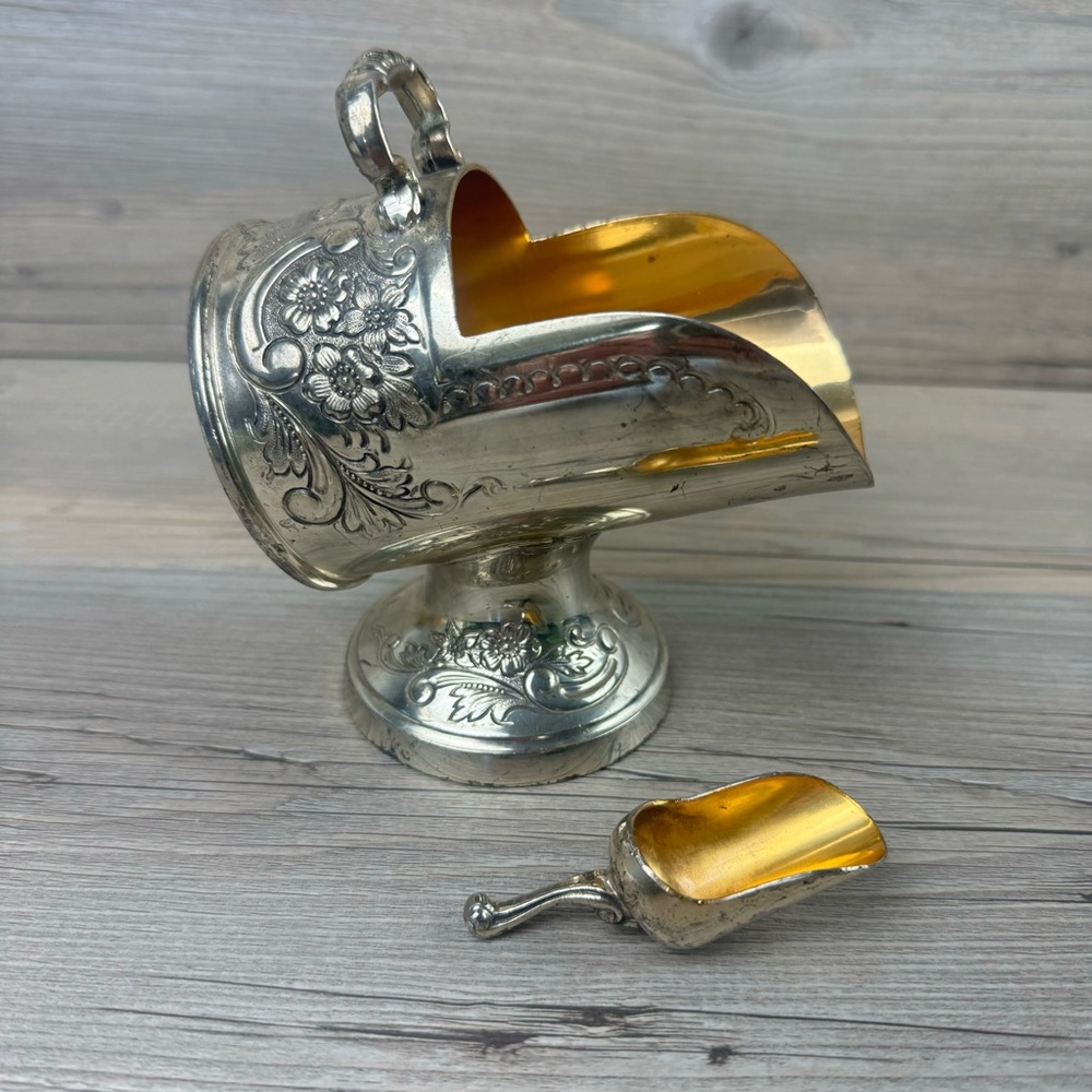 Vintage Sugar Scuttle with Scoop